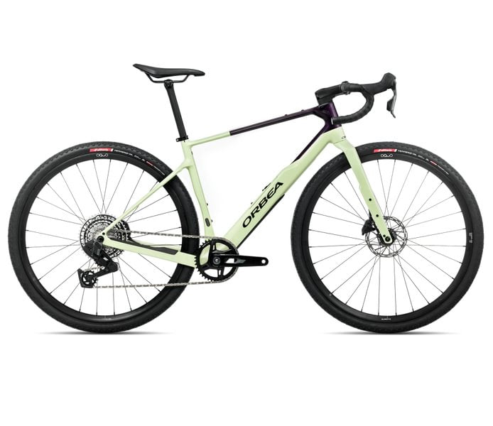 

Гравийный велосипед Orbea terra m31eteam 1x (2026) - gravelbike - acid gum - fantasy purple carbon view (gloss)