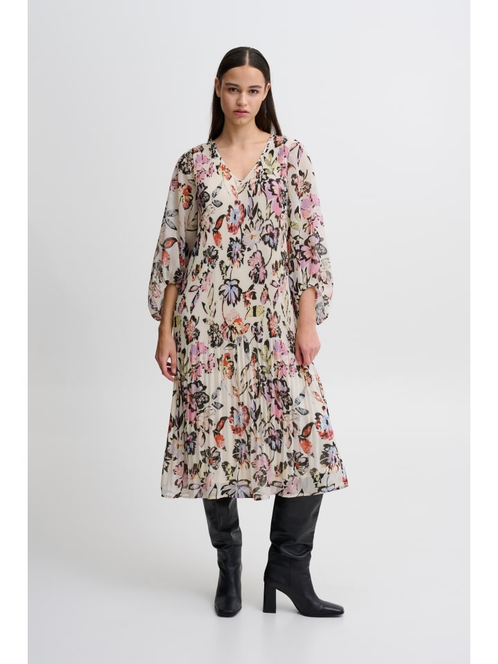 

Платье IHELLY свободного кроя с принтом в виде коллажа Crystal Gray ICHI