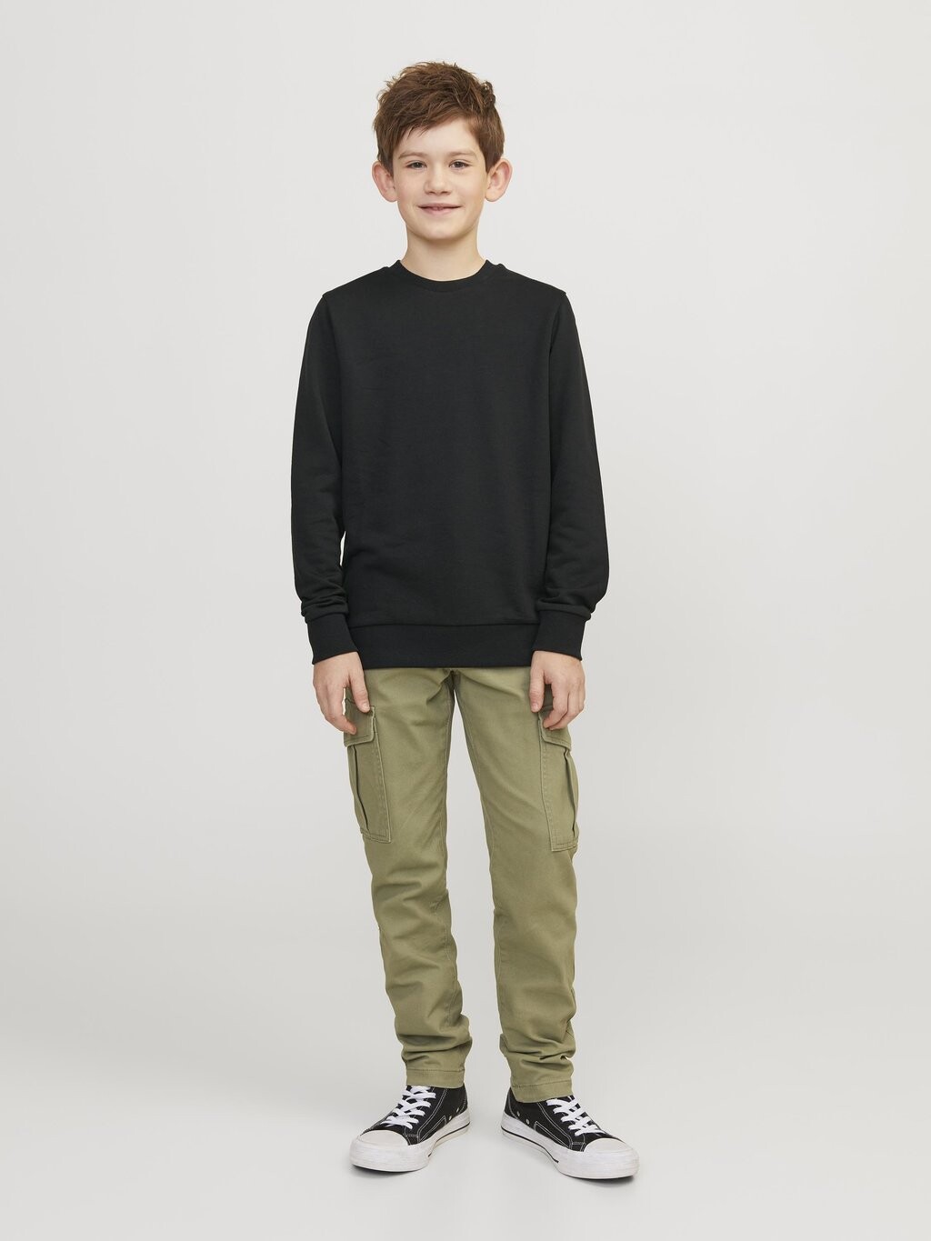 

Толстовка JJEBRADLEY CREW Jack & Jones Junior, цвет black