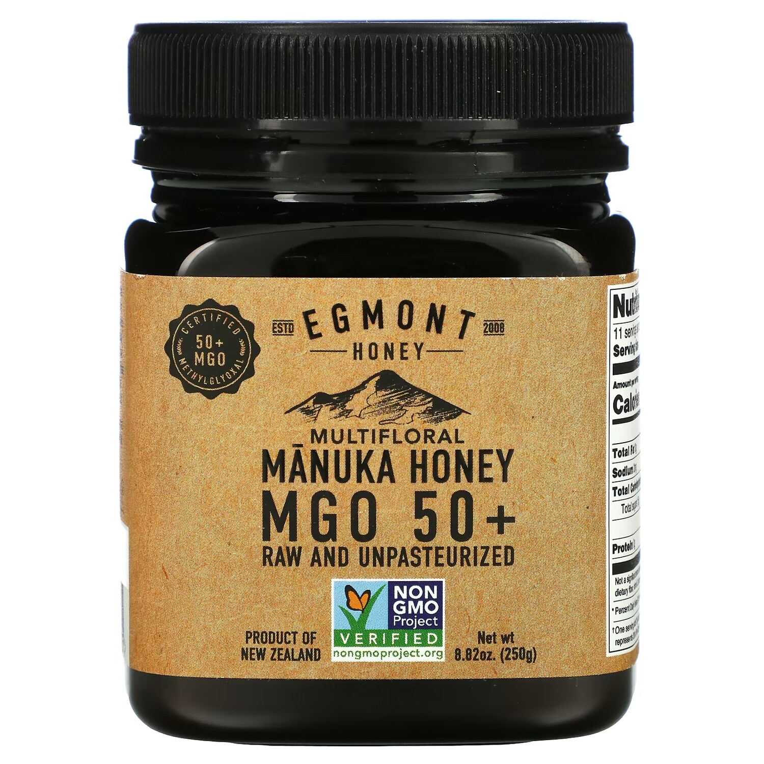 

Мед манука Egmont Honey необработанный и непастеризованный MGO 50+, 250 г