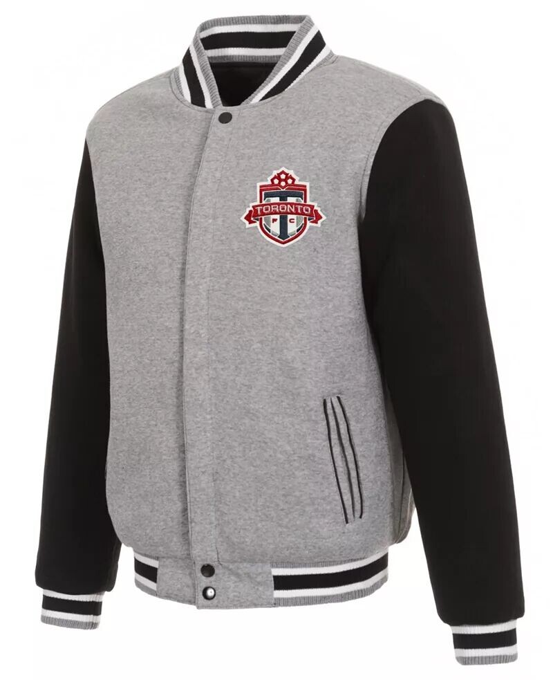 

Черная двусторонняя флисовая куртка Jh Design Toronto FC