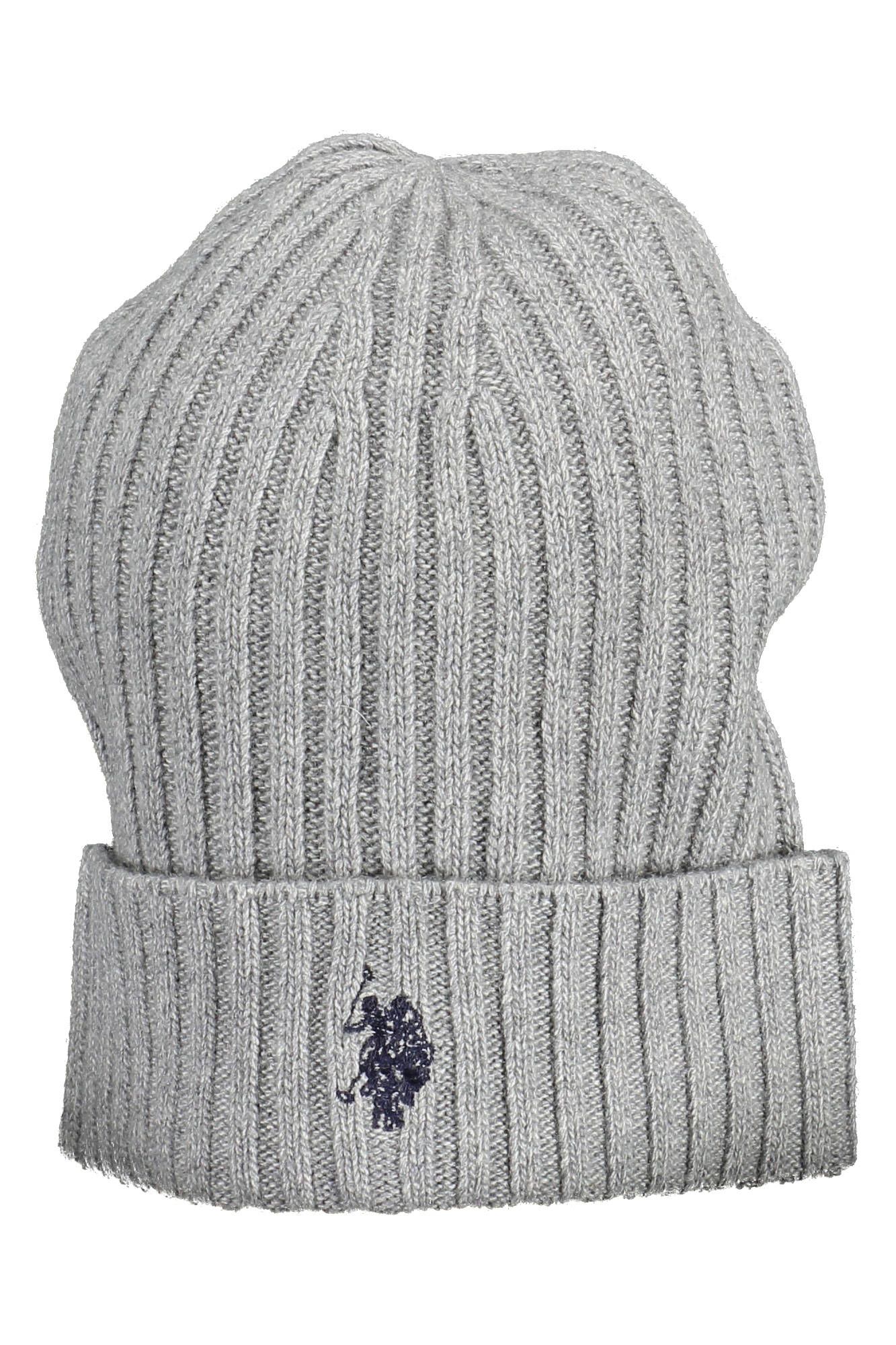 

Серая шерстяная мужская кепка U.S. Polo Assn.