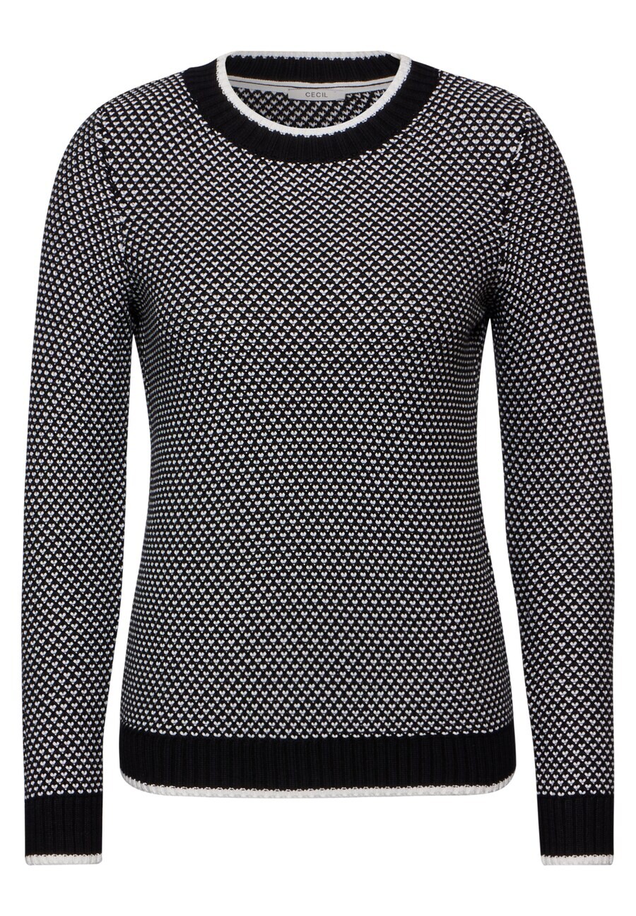 

Тонкий вязаный свитер CECIL Sweater, черный