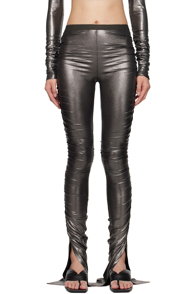 

Леггинсы Hollywood svita Rick Owens Lilies, цвет gunmetal