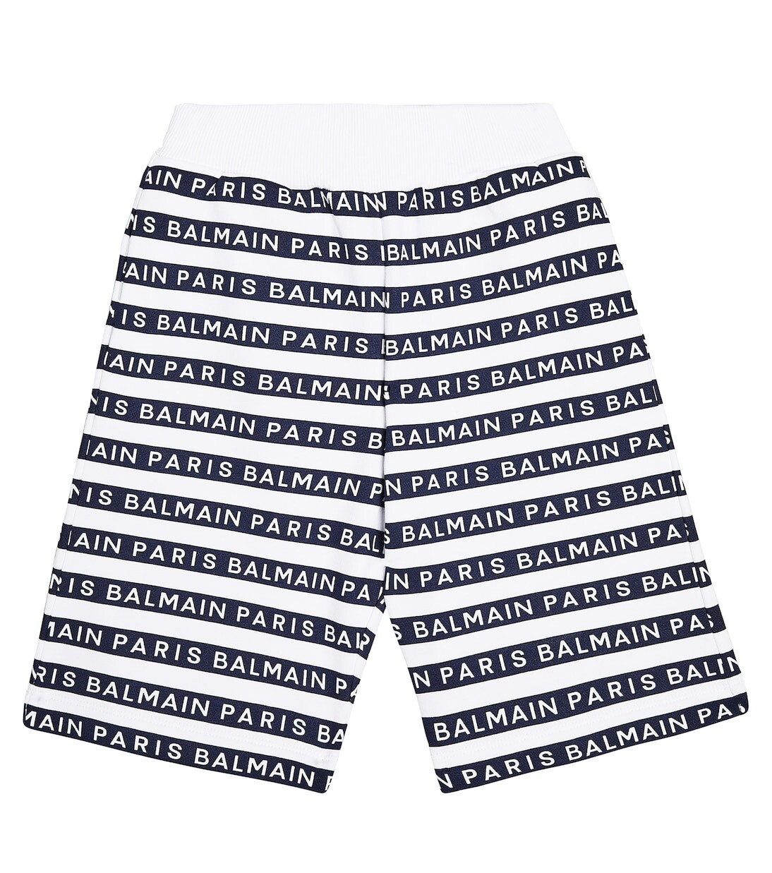 

Хлопковые шорты с логотипом Balmain Kids, белый