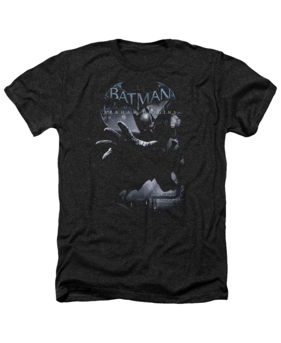 

Мужская футболка Arkham Origins Out Of The Shadows, меланжевая Batman, Black, Черный, Мужская футболка Arkham Origins Out Of The Shadows, меланжевая Batman, Black