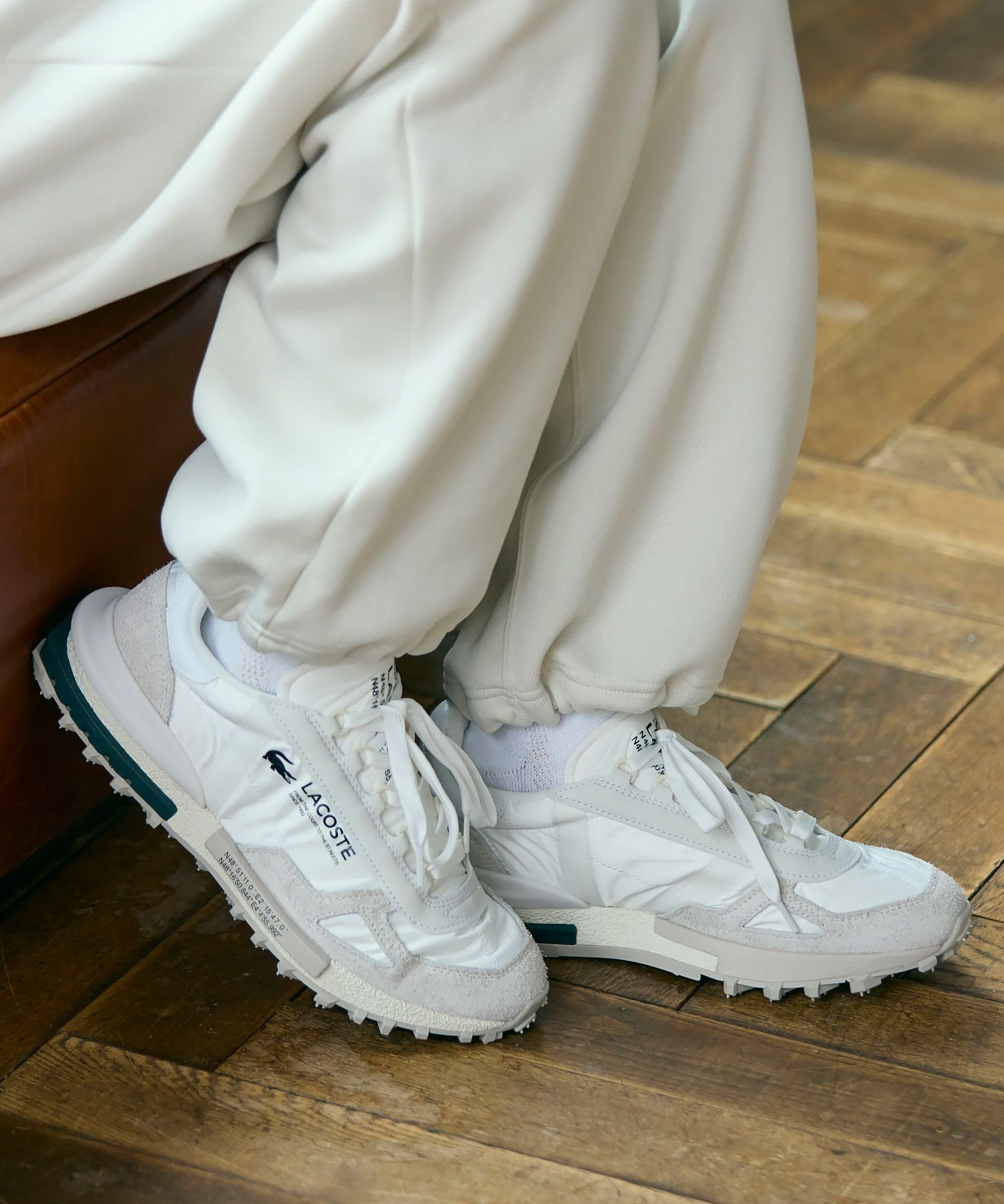 Мужские кроссовки ELITE ACTIVE 223 1 SMA LACOSTE, White x Green