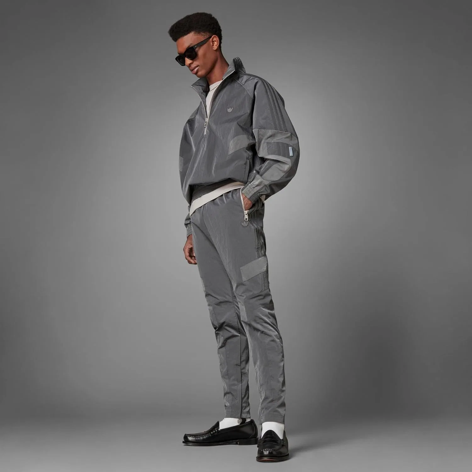 Спортивная куртка adidas, цвет Gray Five — фото 4