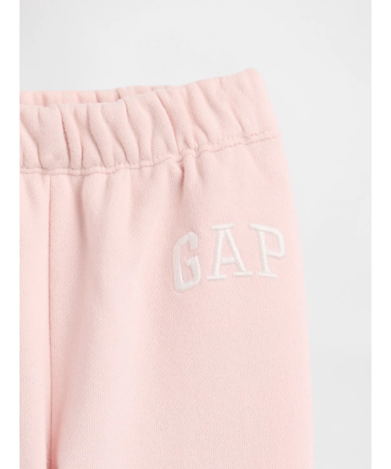 Спортивные штаны GAP из французского флиса, бочкообразный крой, розовые — фото 4