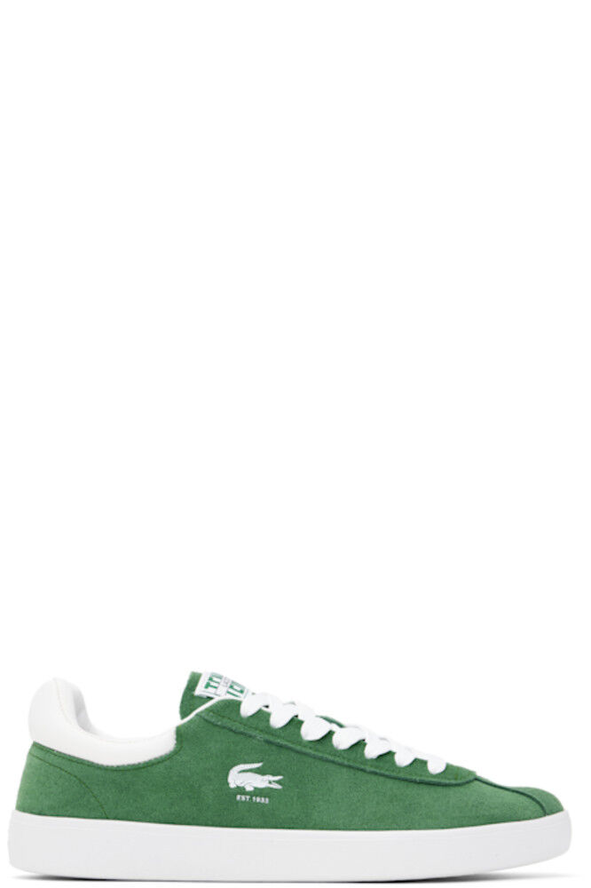 

Зеленые кожаные кроссовки Baseshot Lacoste