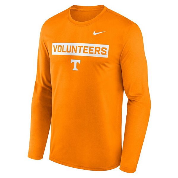 Мужская футболка с длинным рукавом tennessee orange tennessee volunteers primetime campus 2-hit legend Nike — фото 3