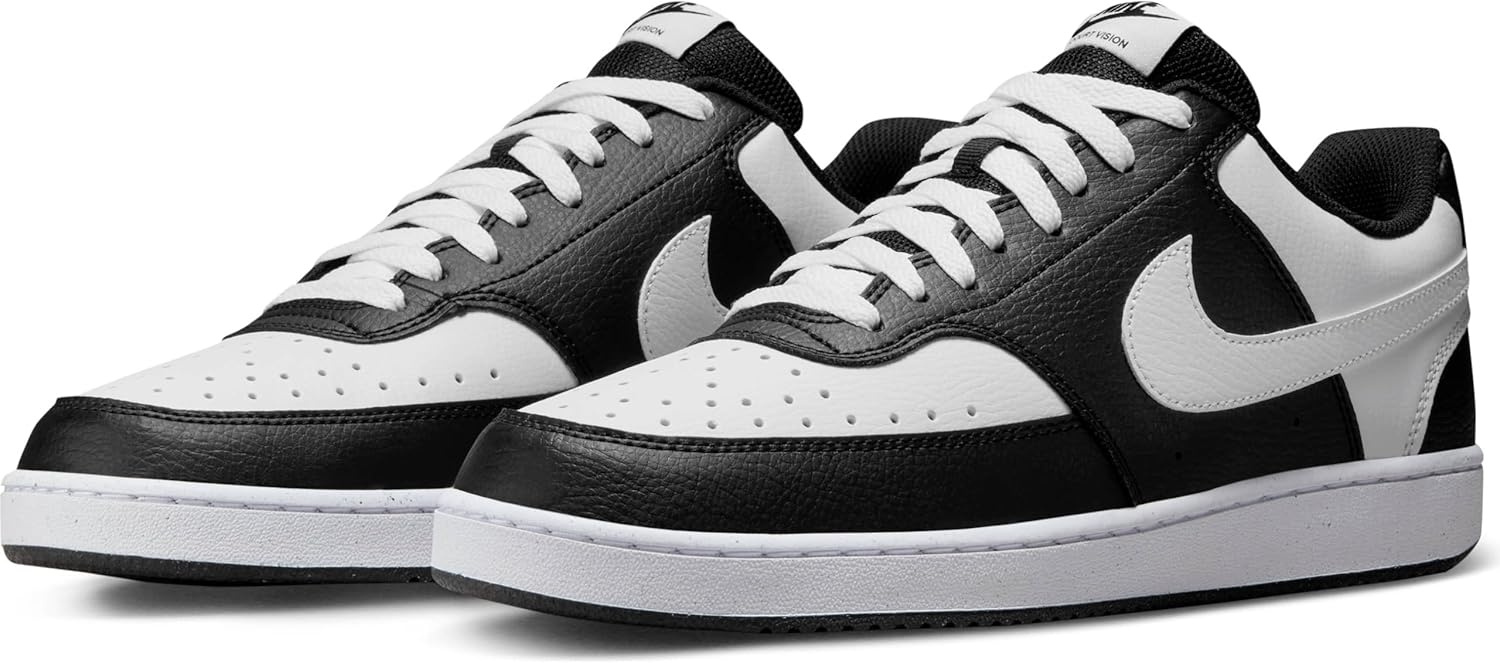 Nike Мужские кроссовки Court Vision Lo, White/Black — фото 2