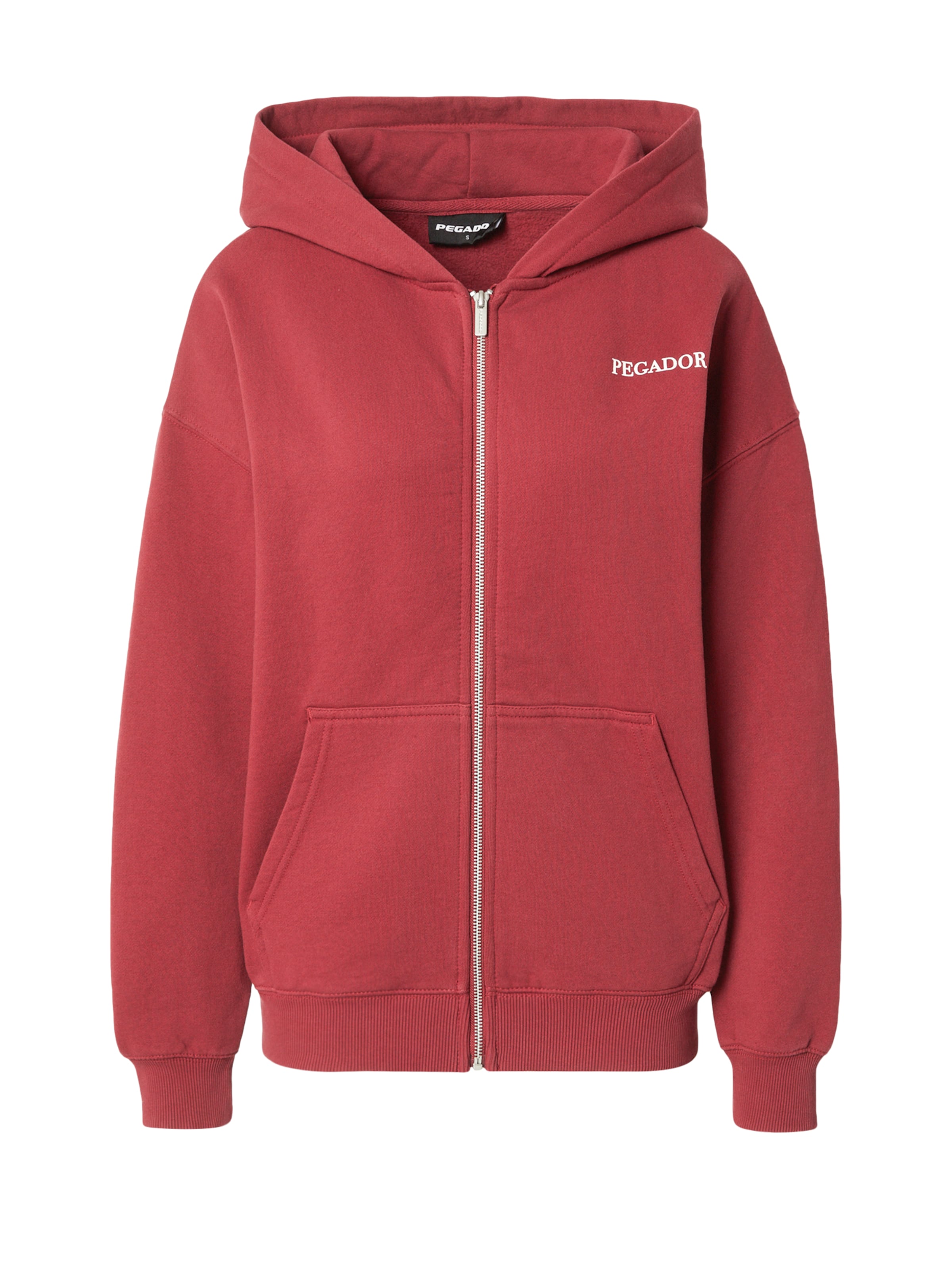 

Pegador Толстовка с капюшоном на молнии 'LANCY' в огненно-красном цвете