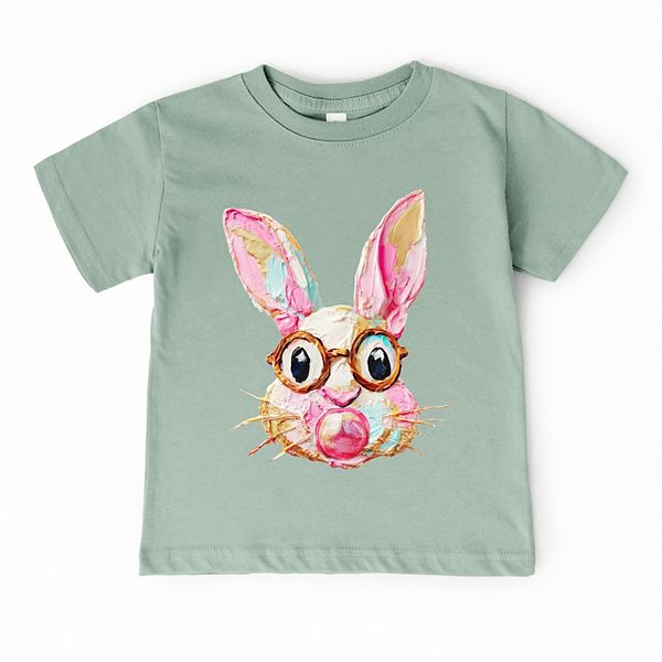 

Футболка с коротким рукавом Bunny face textured paint The Juniper Shop, Seafoam