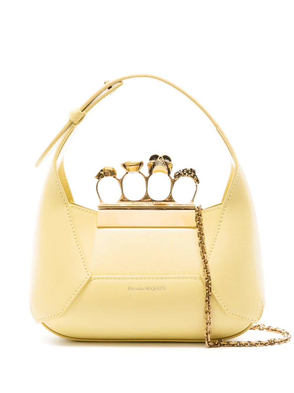 

Мини-сумка The Jewelled Hobo Alexander McQueen, желтый