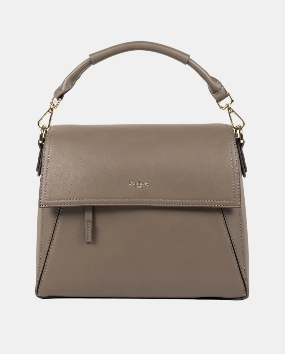 

Женская сумка-ведро с клапаном Naulover, серо-коричневый