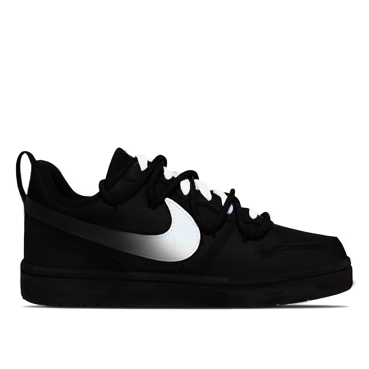 Court Borough Ink Cat Shadow Slip Resistant Low top детские скейтбординг кроссовки для подростков Nike, черный/белый — фото 3