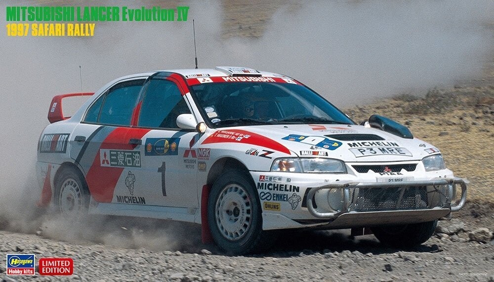 

Hasegawa 20395 Mitsubishi Lancer Evolution IV 1997 Safari Rally 1/24