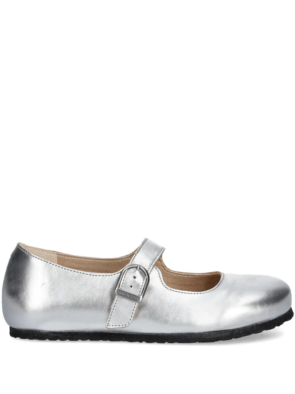 Балетки с пряжками BIRKENSTOCK, серебяный