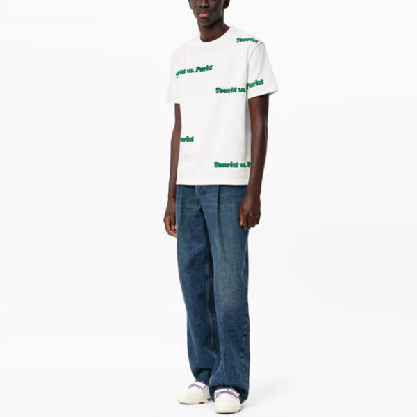 Футболка fw21 tourist vspurist short sleeve men's white Louis Vuitton, белый — фото 2