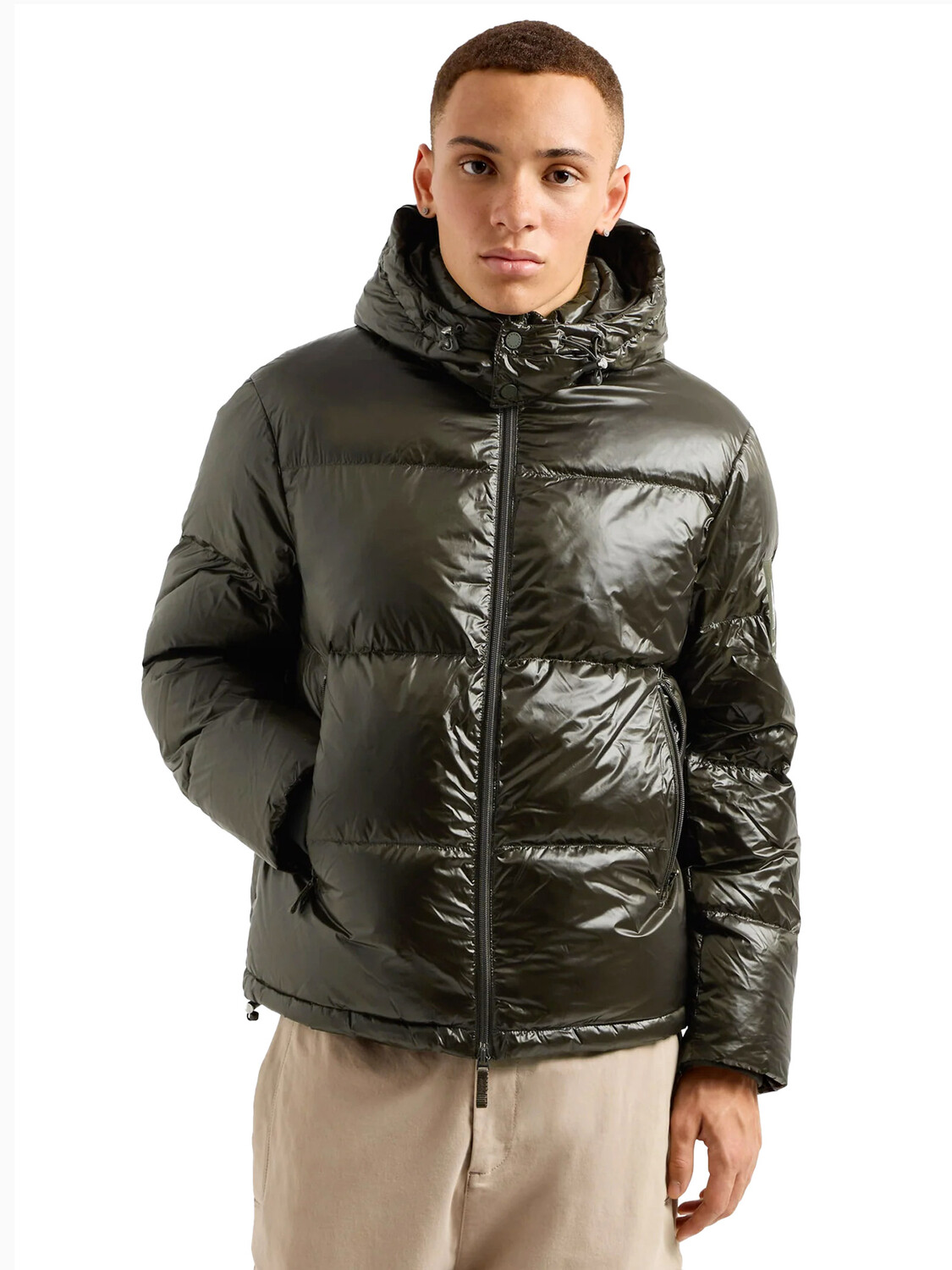 

Пуховик armani piumino a bomber Exchange, зеленый