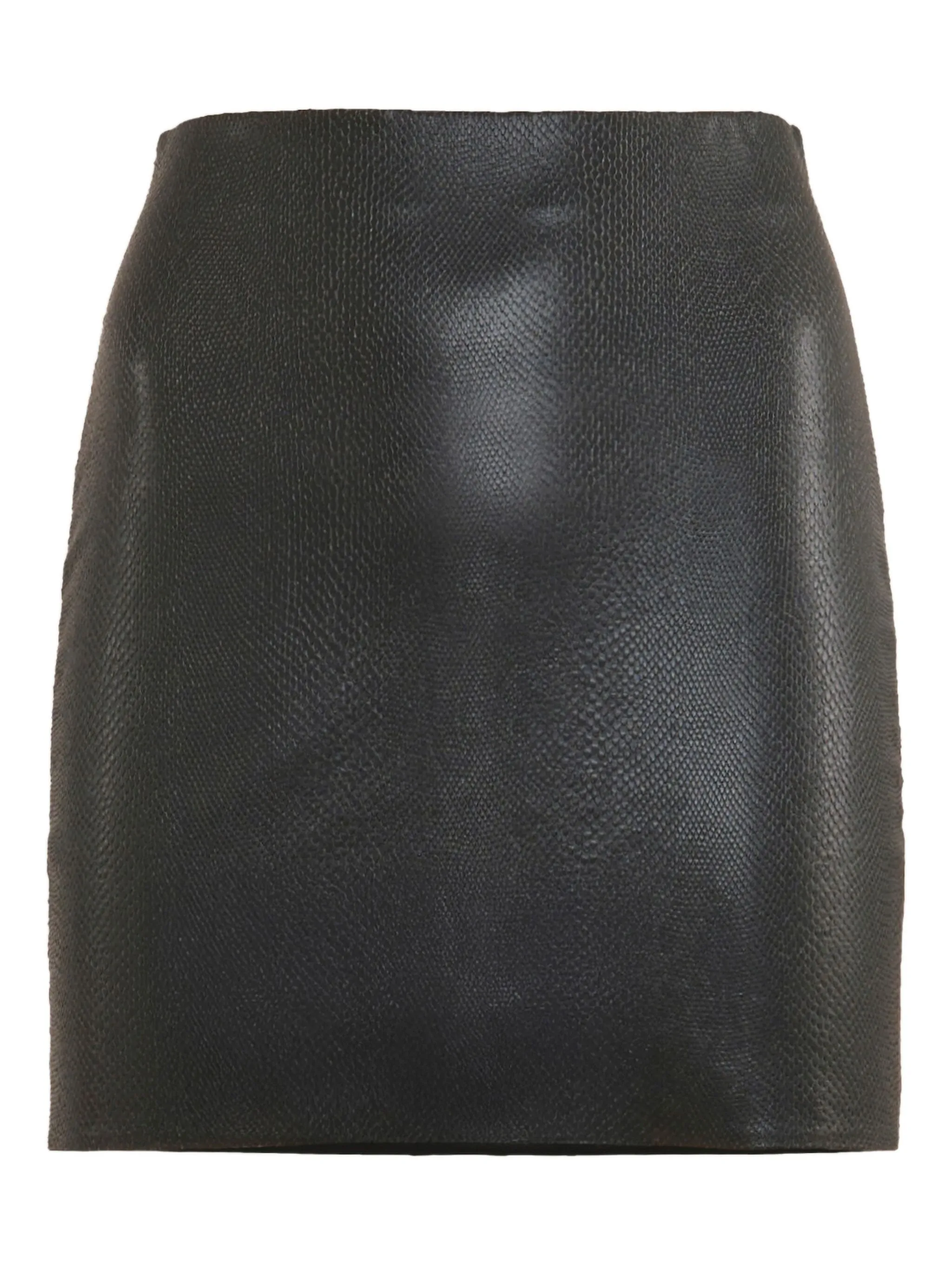 

Юбка мини с тиснением под змеиную кожу Wolford, черный