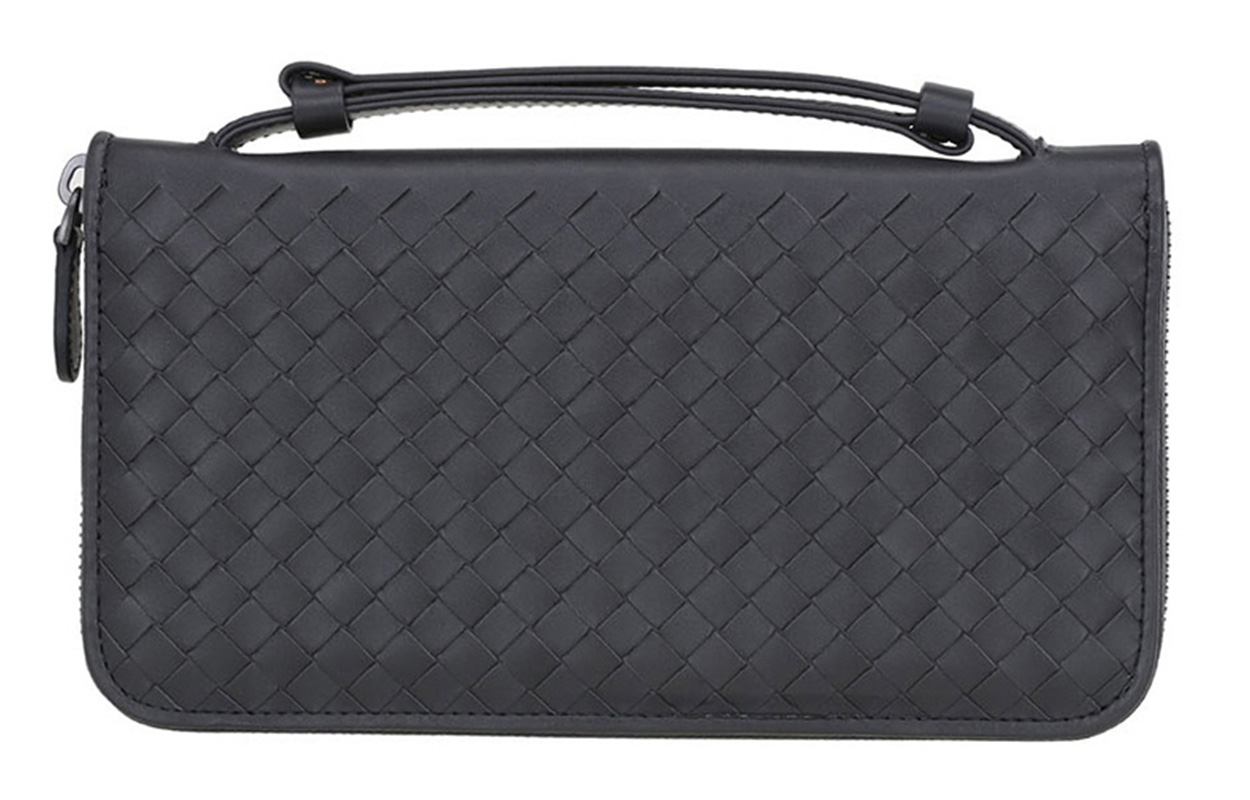 

Bottega Veneta Мужской клатч из коровьей кожи, стандартный размер, черный