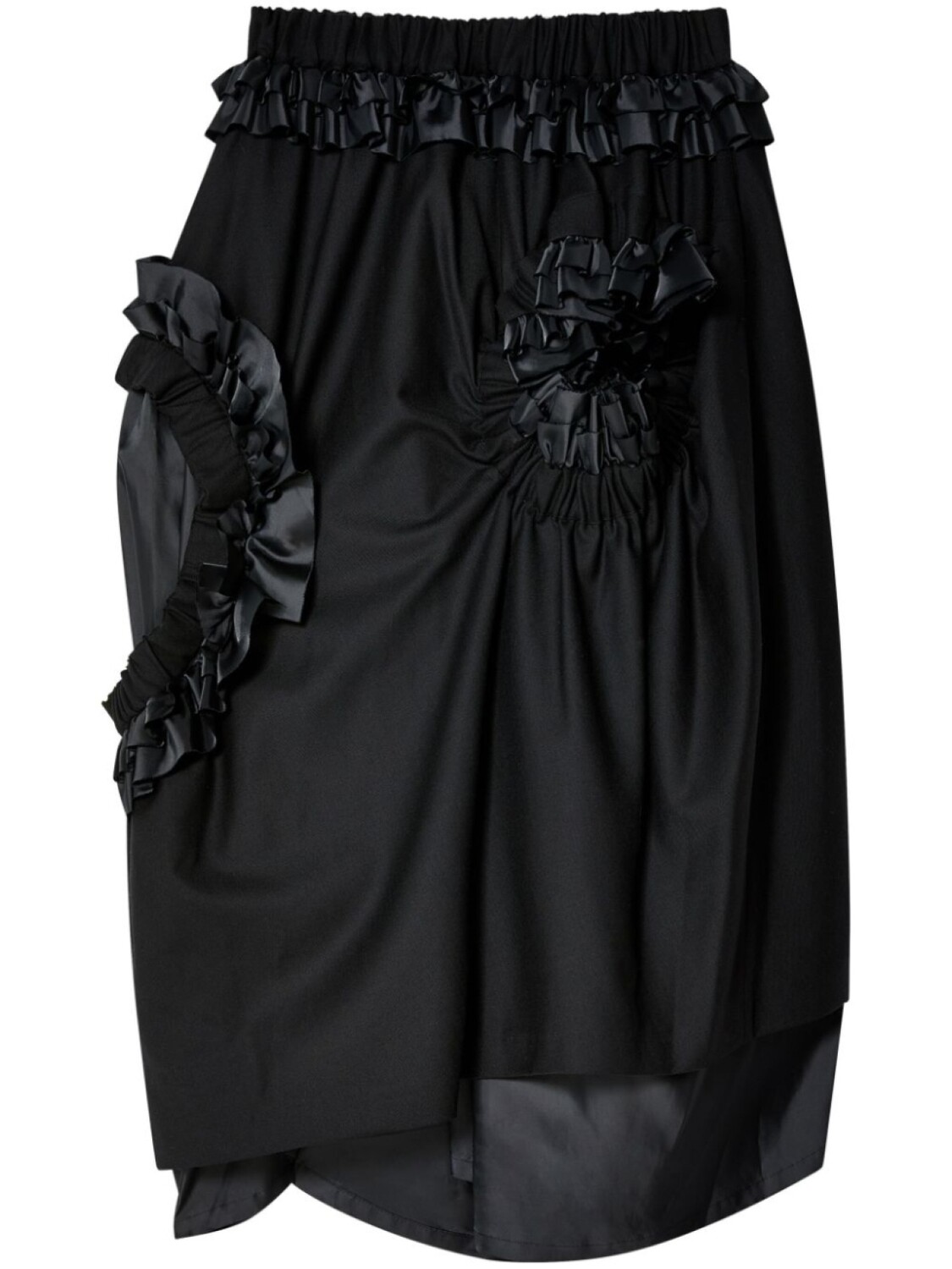 

Юбка с вырезами Noir Kei Ninomiya, черный