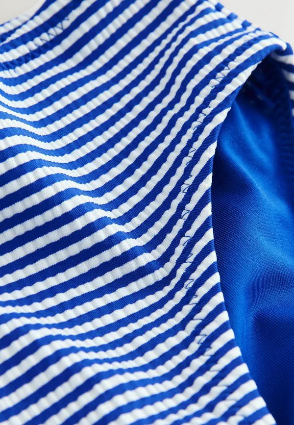 Бикини стандартного кроя Next, Navy Blue Cherry Stripe Crinkle — фото 3