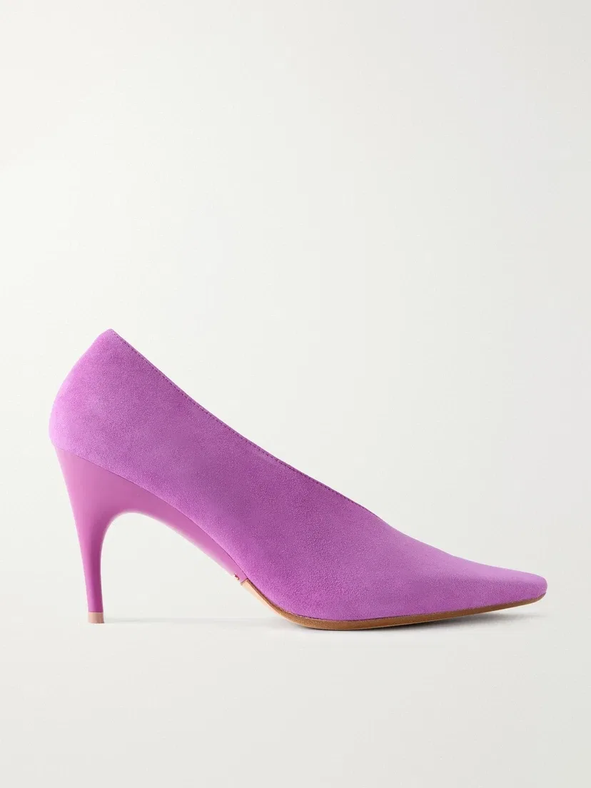 Туфли-лодочки Duchesse из замши BALENCIAGA, розовый
