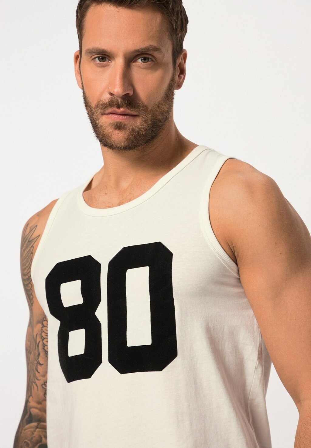 

Топ FLOCK ROUND NECK JP1880, кремовый
