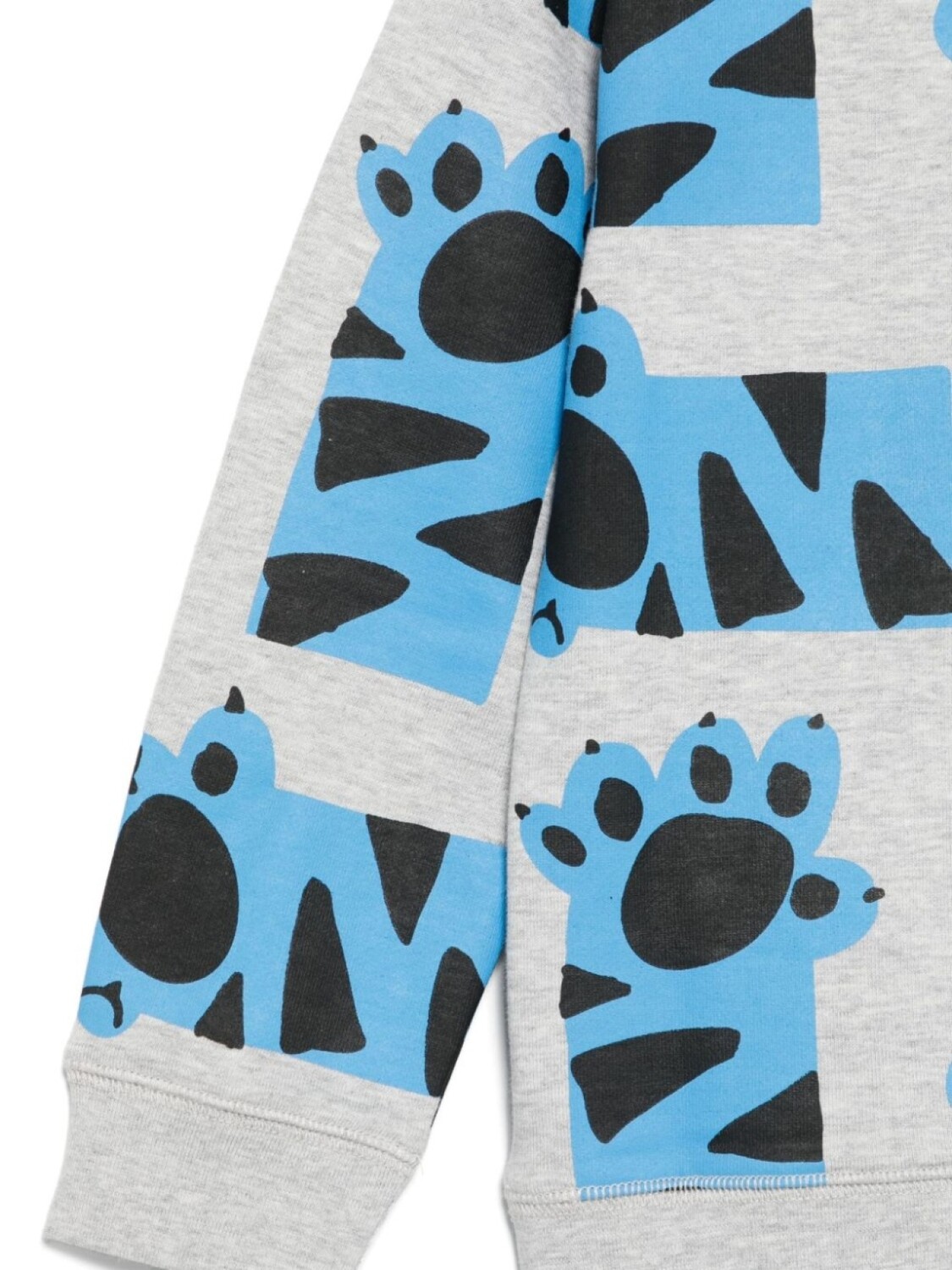 Stella McCartney Kids толстовка с графичным принтом, серый — фото 3