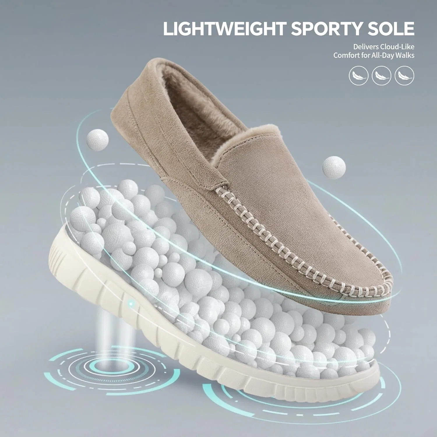 Слипоны с искусственным мехом, shoeslocker, Коричневый — фото 3