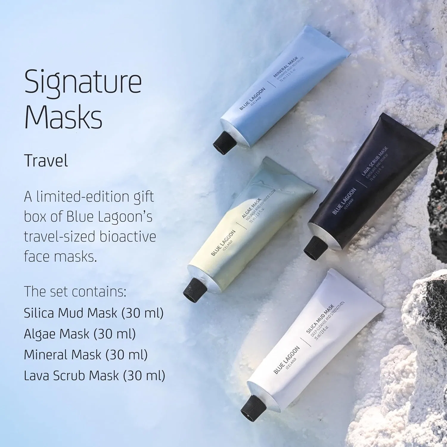 Набор Blue Lagoon — Масок для лица Iceland Signature Mask Travel Set 4x30 мл — фото 3