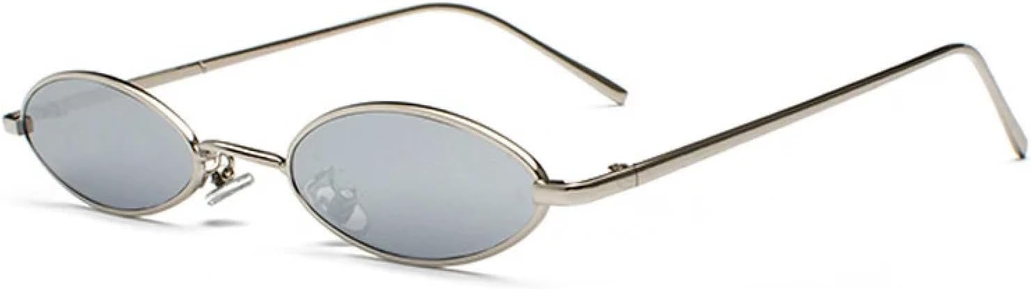 

Солнцезащитные очки с защитой от УФ-излучения UV400 | Красные, маленькие, овальные, круглые, металлические | Для женщин и мужчин, для занятий спортом на открытом воздухе и вождения DSVIGF, C4 Silver-silver