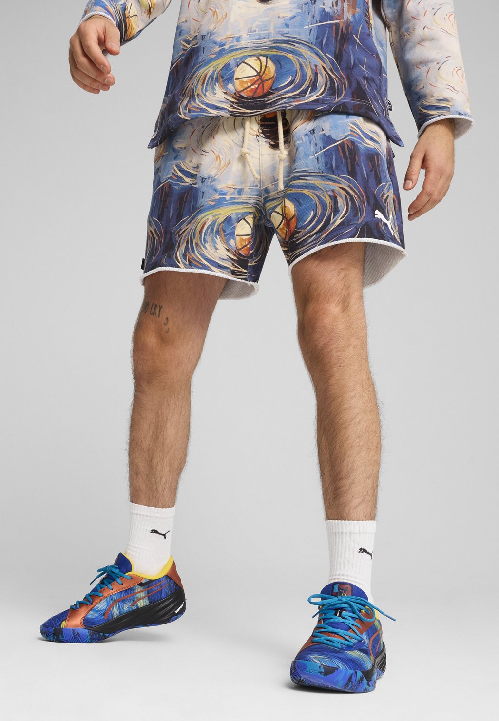 

Спортивные шорты DYLAN EXHIBIT TERRY Puma, синий