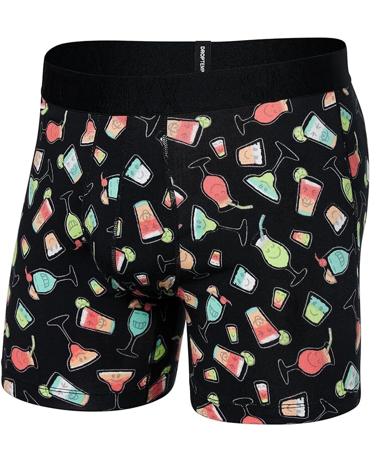 

Боксеры SAXX UNDERWEAR Droptemp Cooling Cotton, цвет Happy Hour/Black