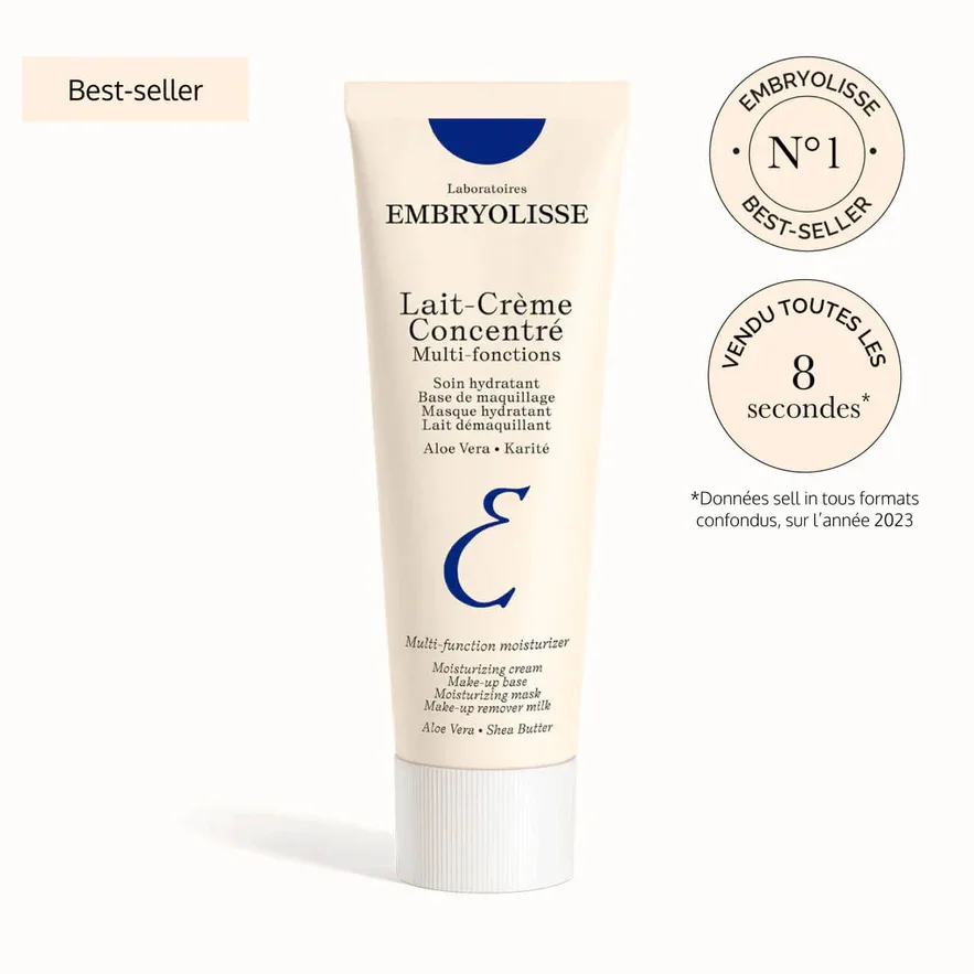 Embryolisse Тонирующая увлажняющая основа для макияжа dark blue, выравнивающая тон кожи, 75 мл, 30ml — фото 3