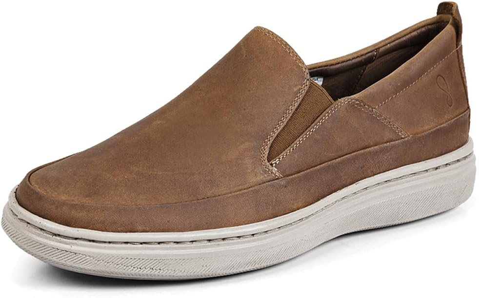 

Мужские повседневные туфли Opananken Nirvana, кожаные слипоны-лоферы для ходьбы, Rustico Whiskey