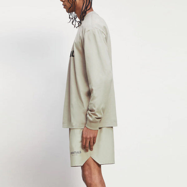 Футболка fw20 long sleeve tee 'moss' Fear Of God Essentials, зеленый — фото 4