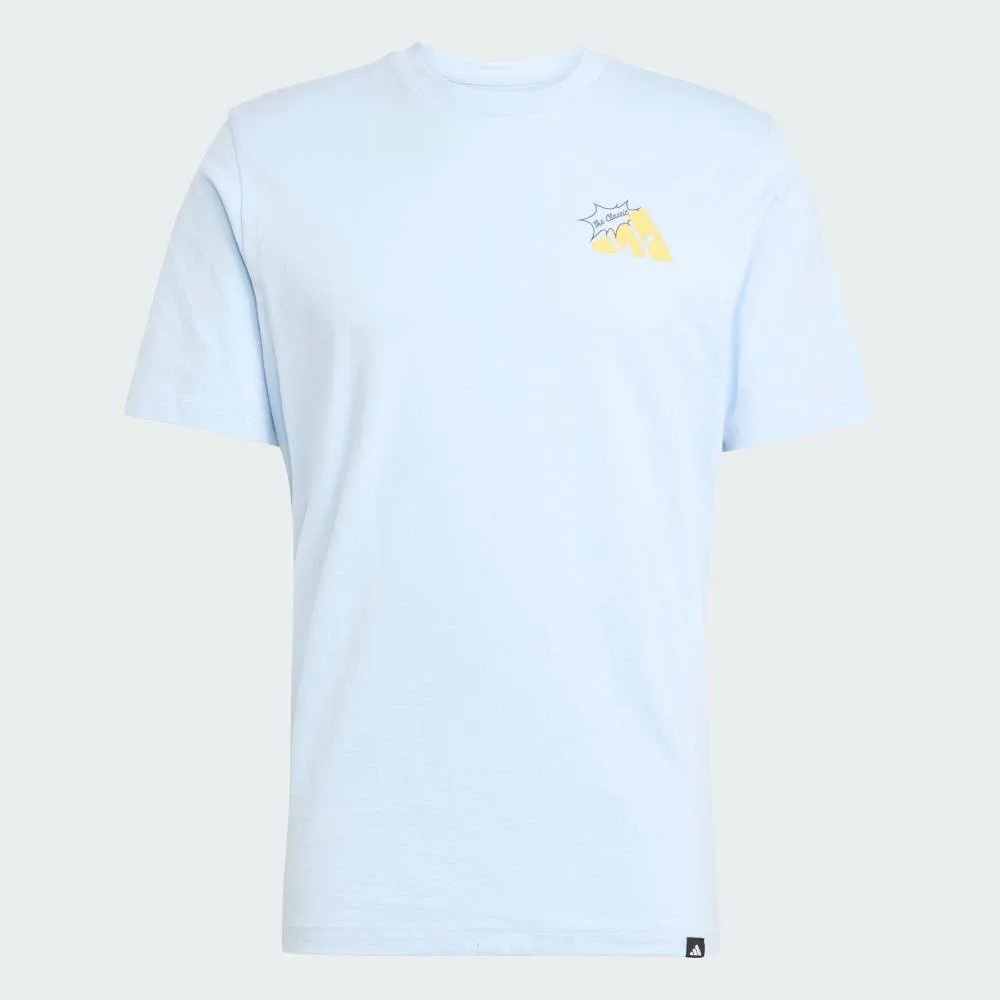 Футболка с капюшоном и графическим изображением жареного сыра Adidas, blue — фото 4