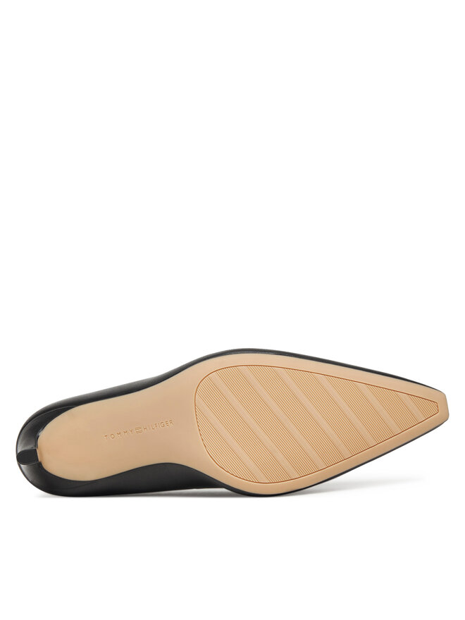 Туфли на высоком каблуке Logo Pump Slanted Hl FW0FW08993 Tommy Hilfiger, черный — фото 3
