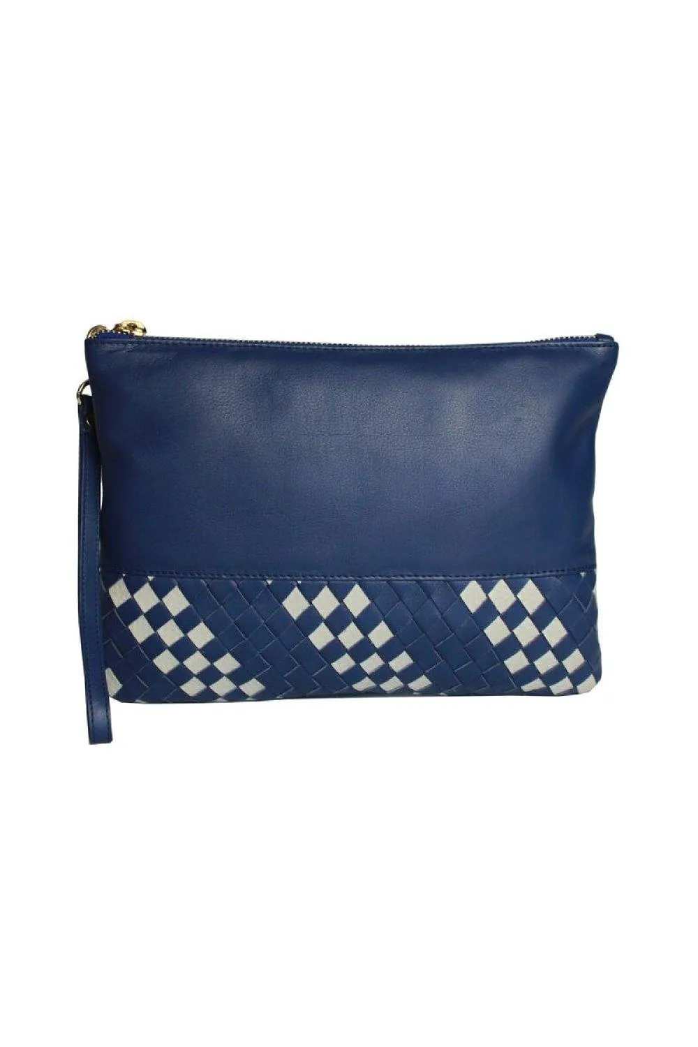 

Клатч Carmen с волнистой отделкой Eastern Counties Leather, синий