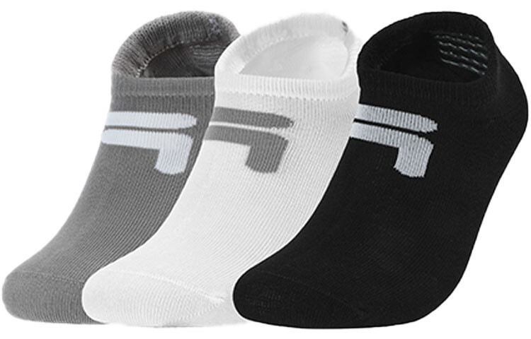 

Носки унисекс FILA до щиколотки, цвет 3 double packs (dark black / standard white / light gray)