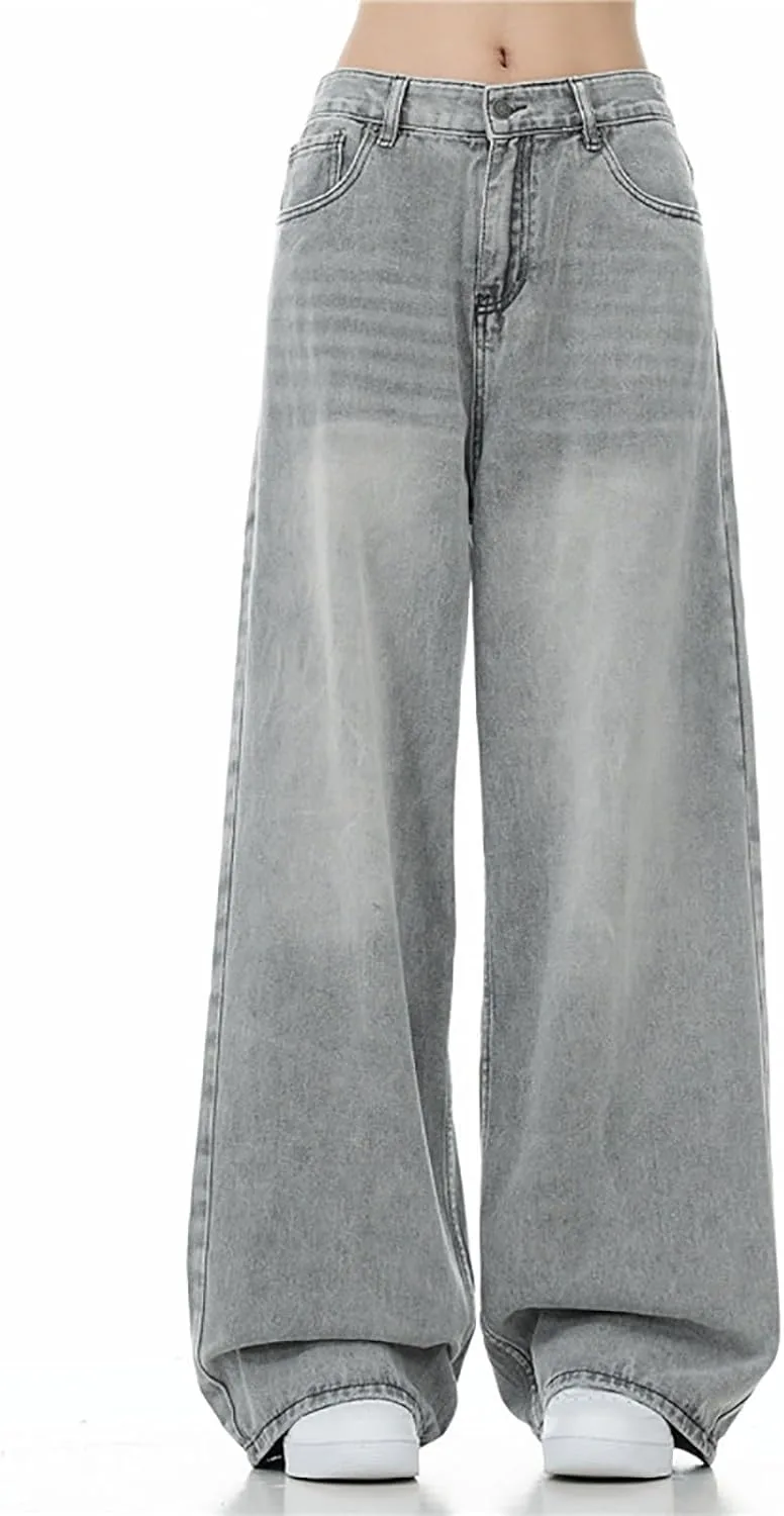 

Джинсы женские Wide Leg Baggy High Waist