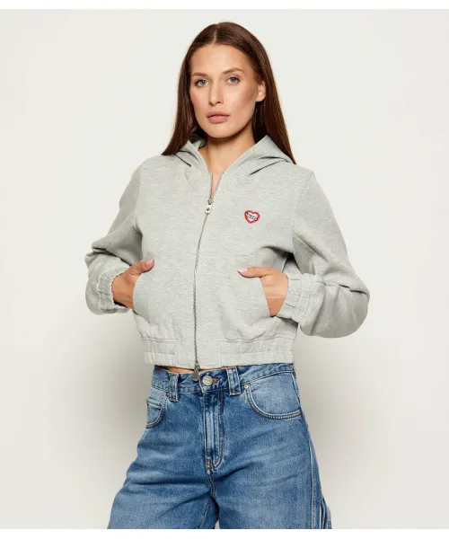 

Толстовка Skittle Cropped fit Pinko, серый
