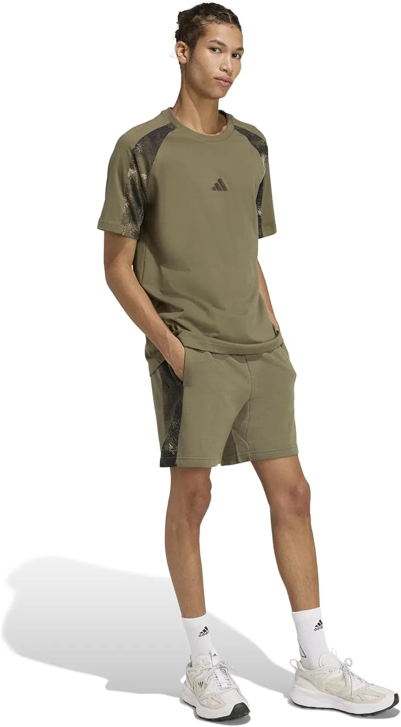 Футболка с камуфляжем adidas, оливковый/мультиколор — фото 2
