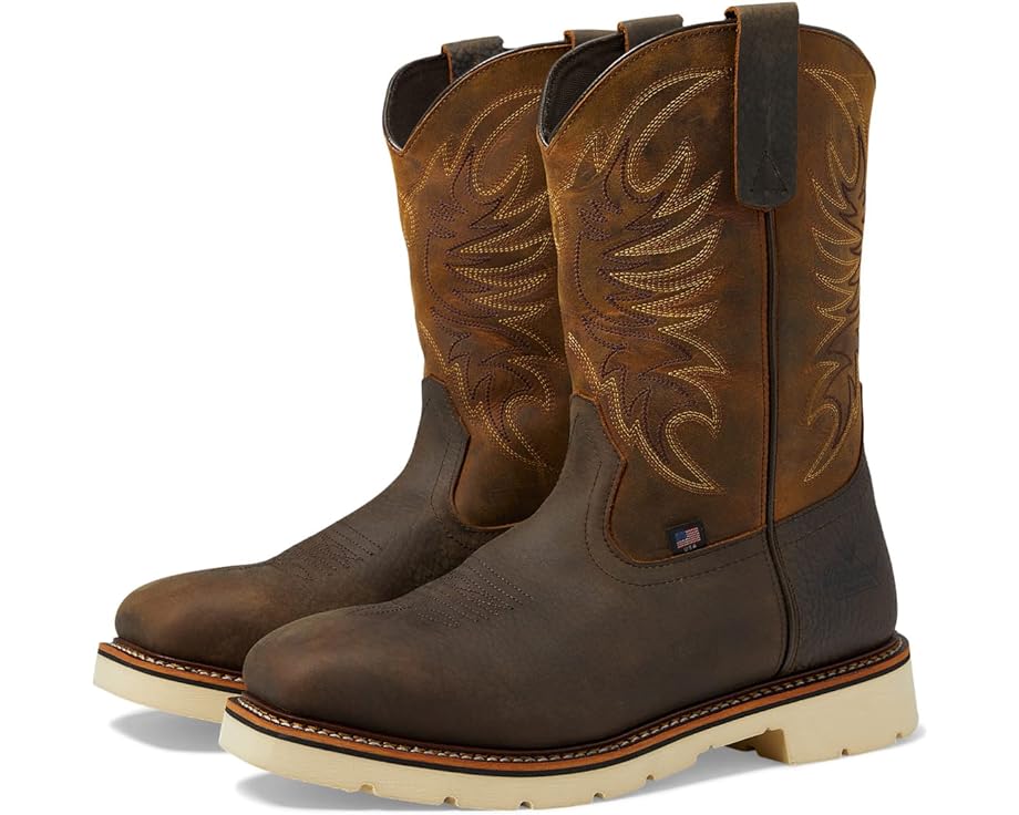 

Ботинки Thorogood American Heritage Square Toe Wellington Safety, цвет Crazy Horse Upper/Pebble Brown Bottom