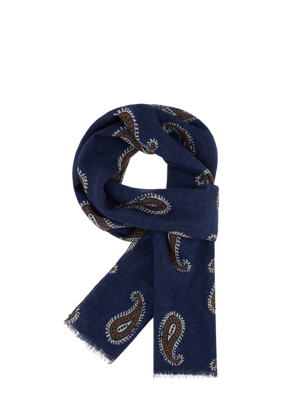

Шарф Boggi Milano PAISLEY PRINT, Navy Blue/Blue