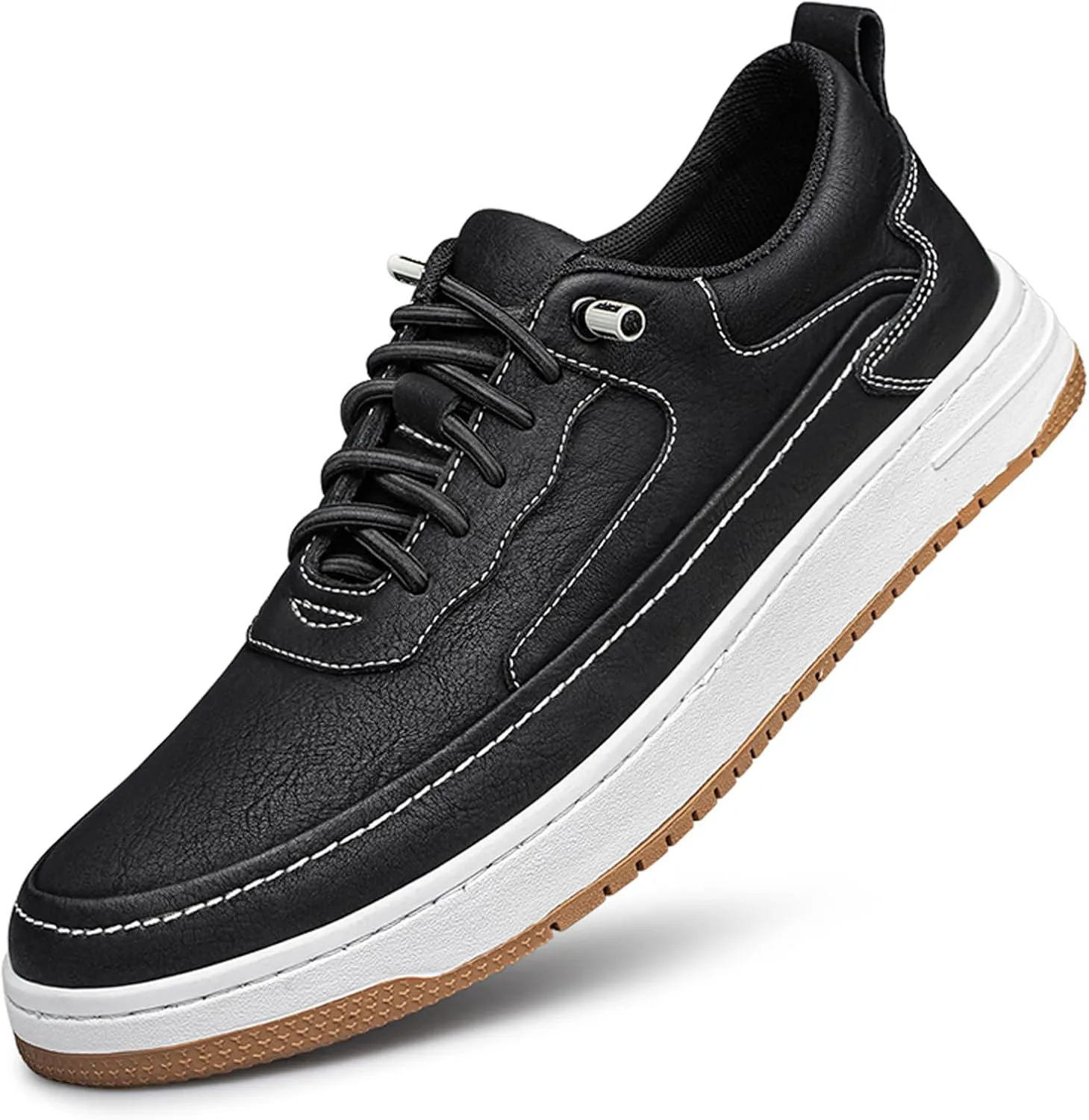 

Мужские кроссовки ihinzry с увеличенным ростом (4,8 см) и невидимыми стельками для увеличения роста, черный